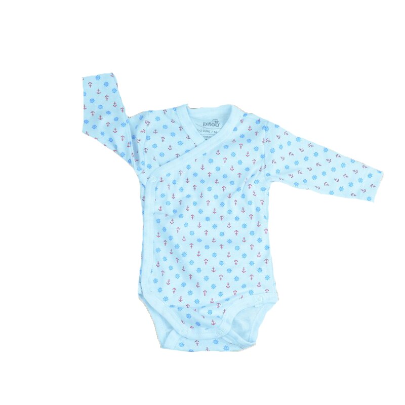 Body cu maneca lunga bebelusi Pifou Model 10 M10-A18, Multicolor