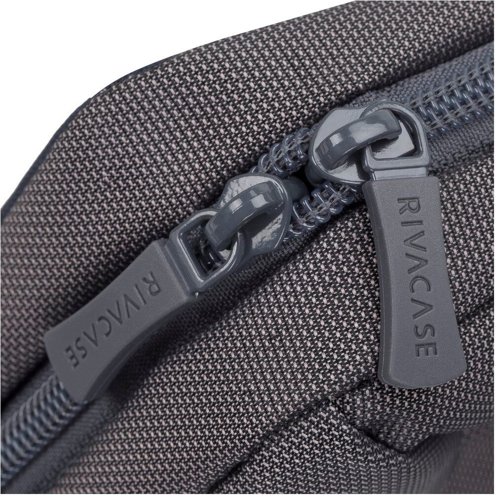 Geanta Laptop RIVACASE 7727, 13.3"-14", poliester / nailon, albastru/gri