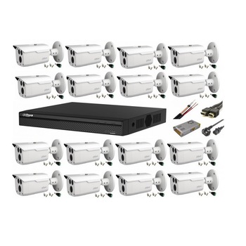 Sistem supraveghere video Full HD cu 16 camere Dahua 2MP HDCVI IR 80m, cu toate accesoriile, live internet Sistem supraveghere video Full HD cu 16 camere Dahua 2MP HDCVI IR 80m, cu toate accesoriile, live internet