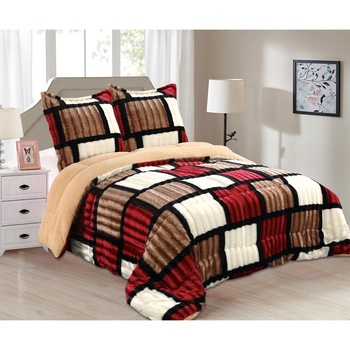 Pilota pufoasa 200x230 cm,cocolino/imitatie blana, cu fete de perna ,POL-163 Pilota pufoasa 200x230 cm,cocolino/imitatie blana, cu fete de perna ,POL-163