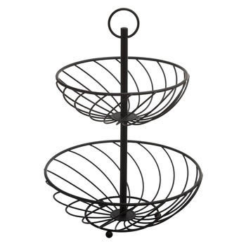 Suport servire 2 nivele, metal, 27 x 34 cm, JJA Suport servire 2 nivele, metal, 27 x 34 cm, JJA