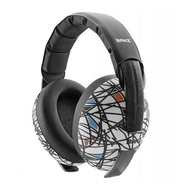 Casti antifoane bebelusi si copii 3-36 luni, Banz, Alb - Stick & Stones