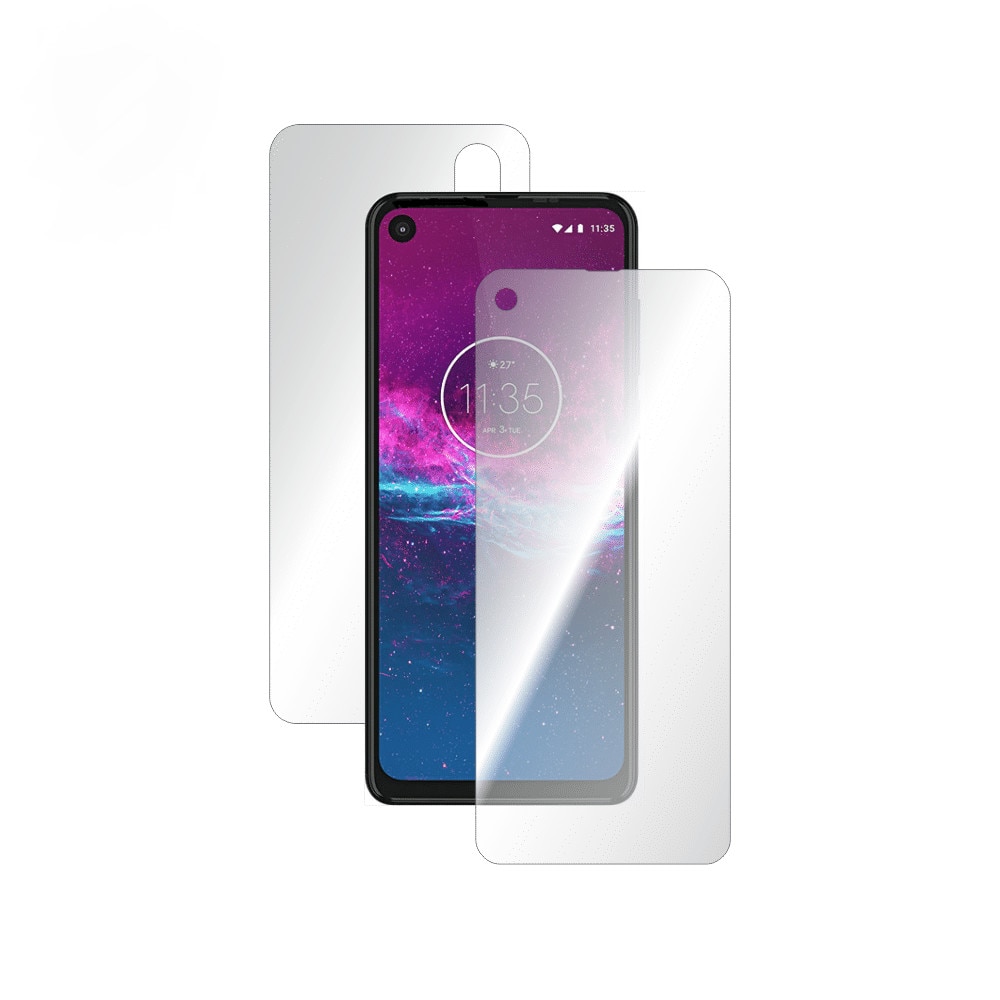 Folie Smart Protection Motorola One Action fullbody, protectie completa ecran si spate + kit instalare format din Smart Spray®,Smart Squeegee®,microfibra si instructiuni scrise incluse
