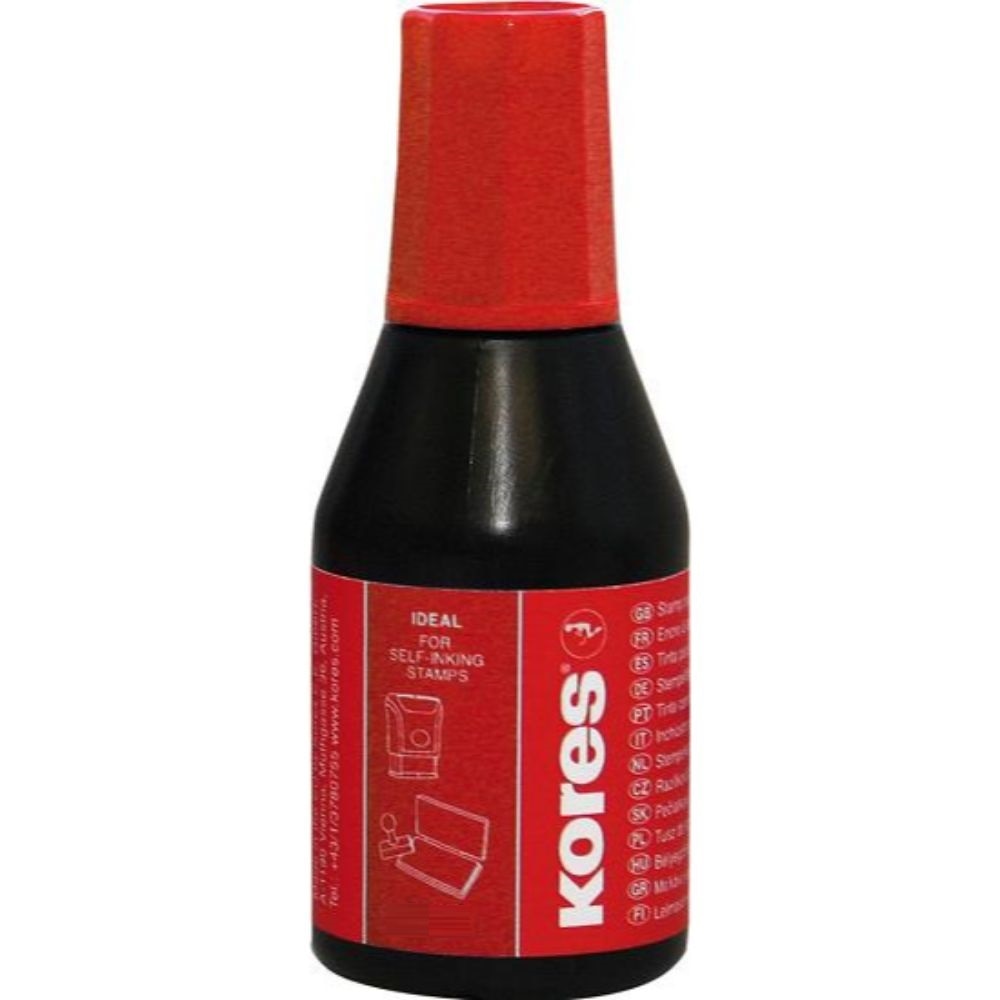 Tus Stampila Kores 27 ml, Culoare Rosu - Cerneala Birotica