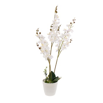 Orhidee artificiala iMKⓇ, H 60 cm, Rezistenta la umiditate, Alb, Aspect natural, AN Orhidee artificiala iMKⓇ, H 60 cm, Rezistenta la umiditate, Alb, Aspect natural, AN