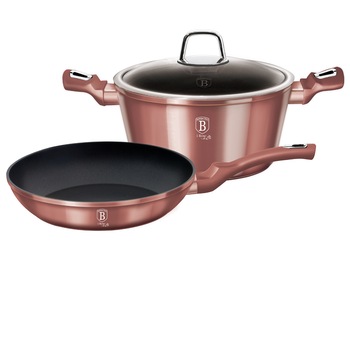 Set gatit 3 piese BerlingerHaus I-Rose Edition BH/6042, inductie Set gatit 3 piese BerlingerHaus I-Rose Edition BH/6042, inductie
