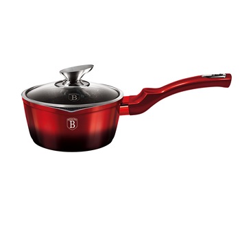 Cratita cu coada si capac BerlingerHaus Metallic Line Black Burgundy Edition BH/6100, inductie, 16 cm Cratita cu coada si capac BerlingerHaus Metallic Line Black Burgundy Edition BH/6100, inductie, 16 cm