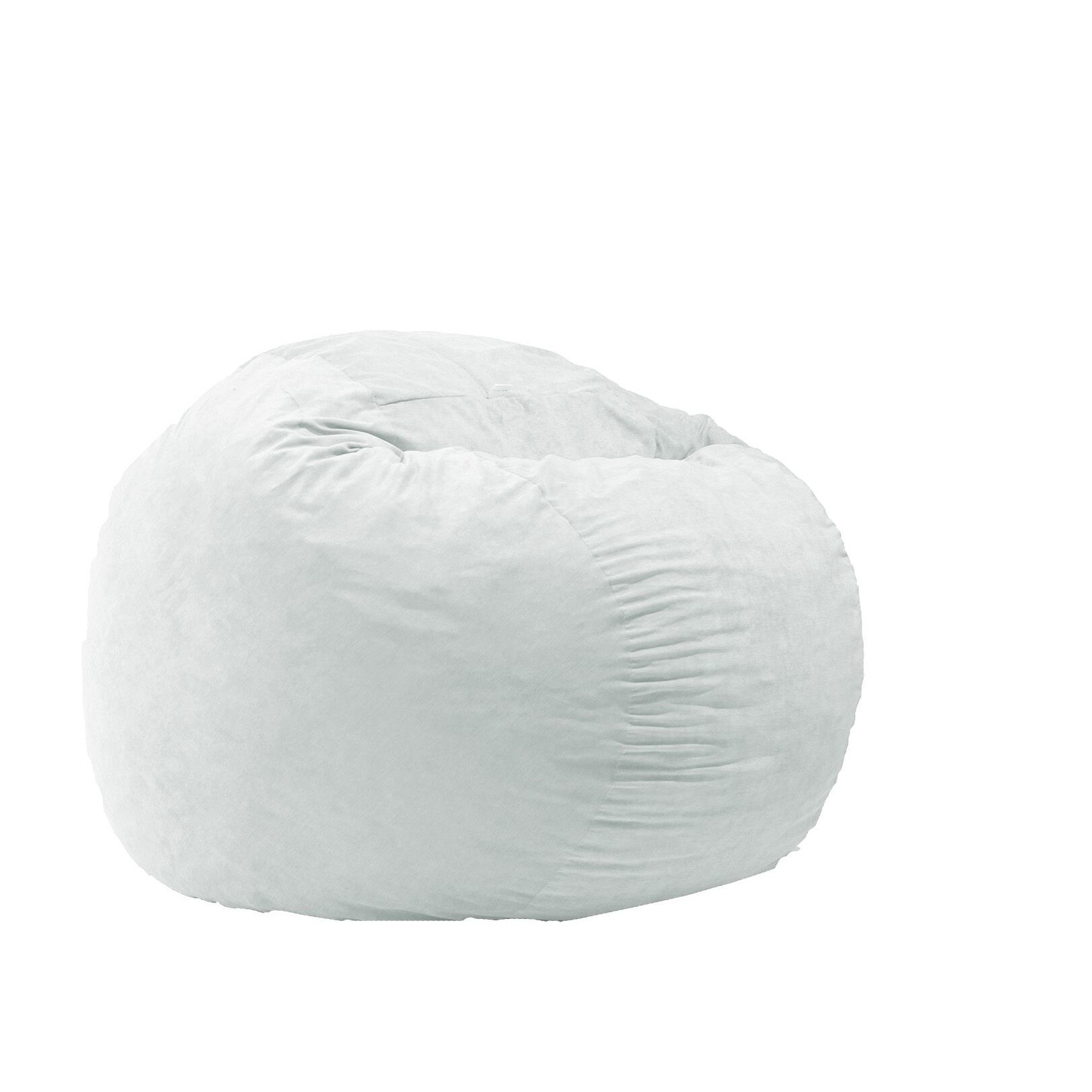 Fotoliu Pufrelax King Size - Angora Grey (Gama Premium) umplut cu fulgi de burete memory mix