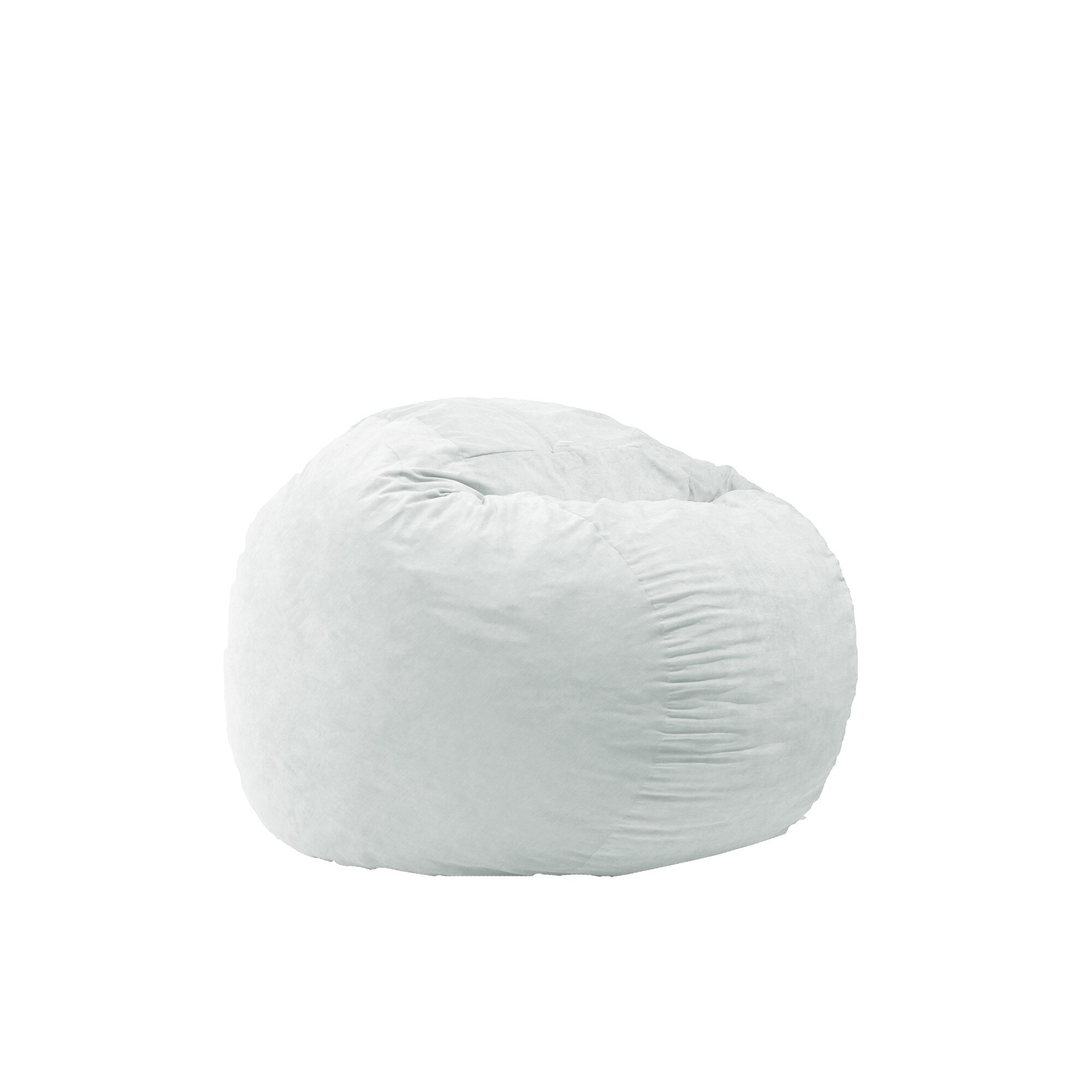 Fotoliu Pufrelax King Size XL - Angora Grey (Gama Premium) umplut cu fulgi de burete memory mix