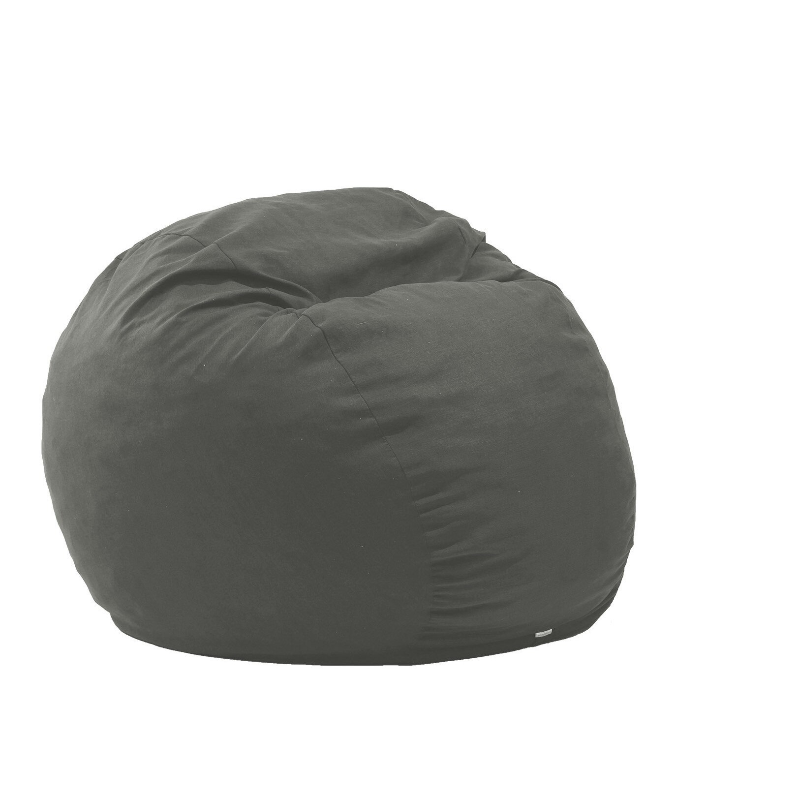 Fotoliu Puf King Size - Moon Grey (Gama Premium) umplut cu fulgi de burete memory mix