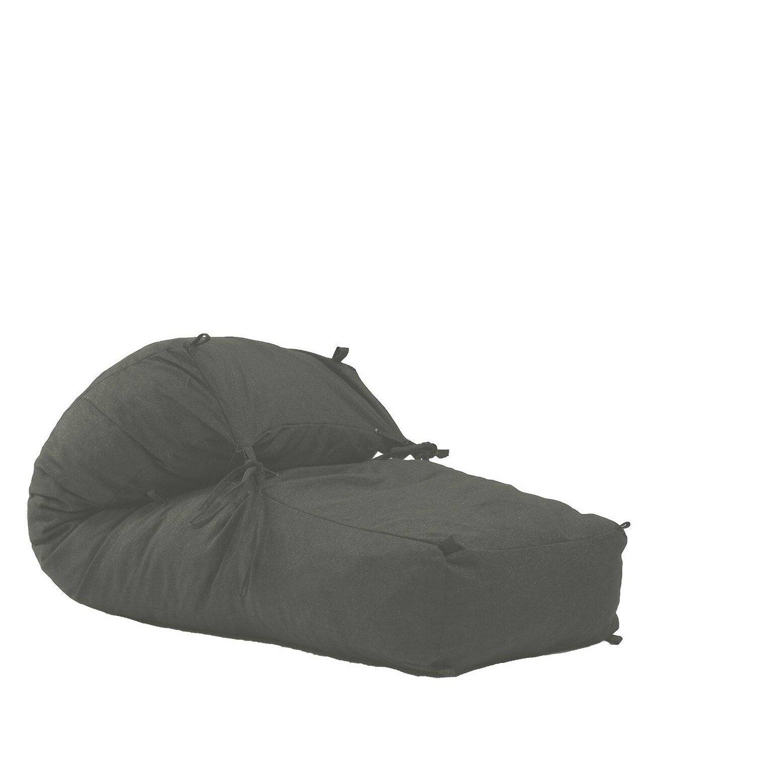 Fotoliu Pufrelax Yoga L - Moon Grey (Gama Premium) umplut cu fulgi de burete memory mix