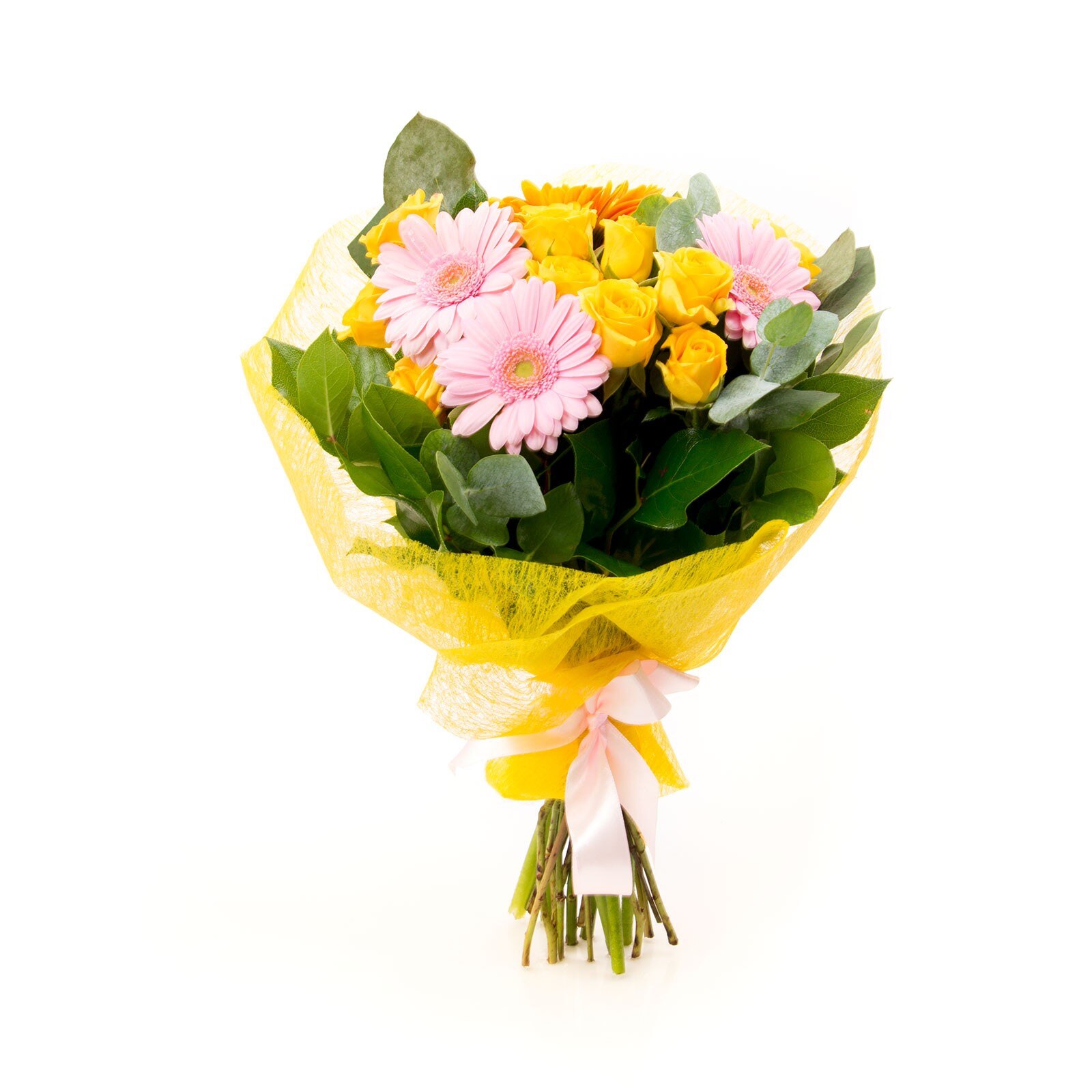 Flori suave de gerbera si minirosa