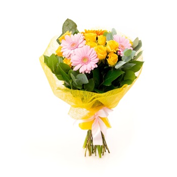 Flori suave de gerbera si minirosa Flori suave de gerbera si minirosa