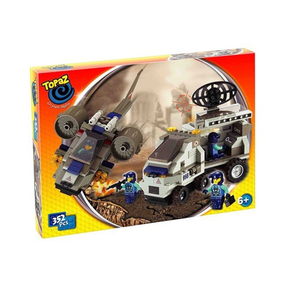 Set de construit-Camion militar si avion de asalt-352 piese