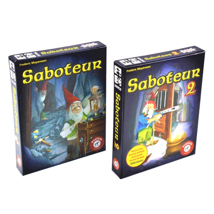 Piatnik Saboteur 1 + Saboteur 2 társasjáték, többszínű