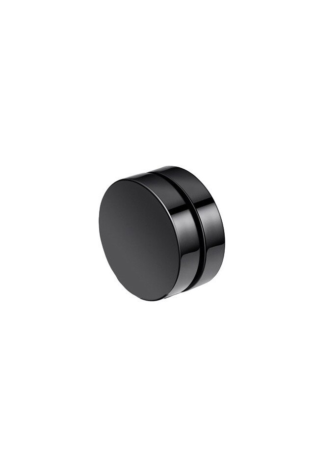 Cercel Punk magnetic, discuri negre duble