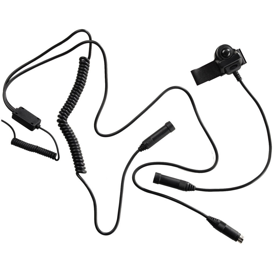 Cablu adaptor cu buton PTT Midland/Albrecht BHS300K cu 2 pini tip Kenwood pentru casti moto Cod 41942