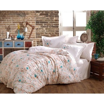 Lenjerie de pat bumbac Hobby ROYAL TURQOAZ pentru 2 persoane, lenjerie pat dublu, 4 piese, 200x220 / 50x70, 100% bumbac poplin Lenjerie de pat bumbac Hobby ROYAL TURQOAZ pentru 2 persoane, lenjerie pat dublu, 4 piese, 200x220 / 50x70, 100% bumbac poplin