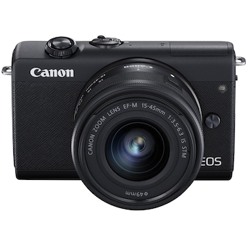 Aparat foto Mirrorless Canon EOS M200, 24.1 MP, 4K, Negru + Obiectiv 15-45mm Aparat foto Mirrorless Canon EOS M200, 24.1 MP, 4K, Negru + Obiectiv 15-45mm