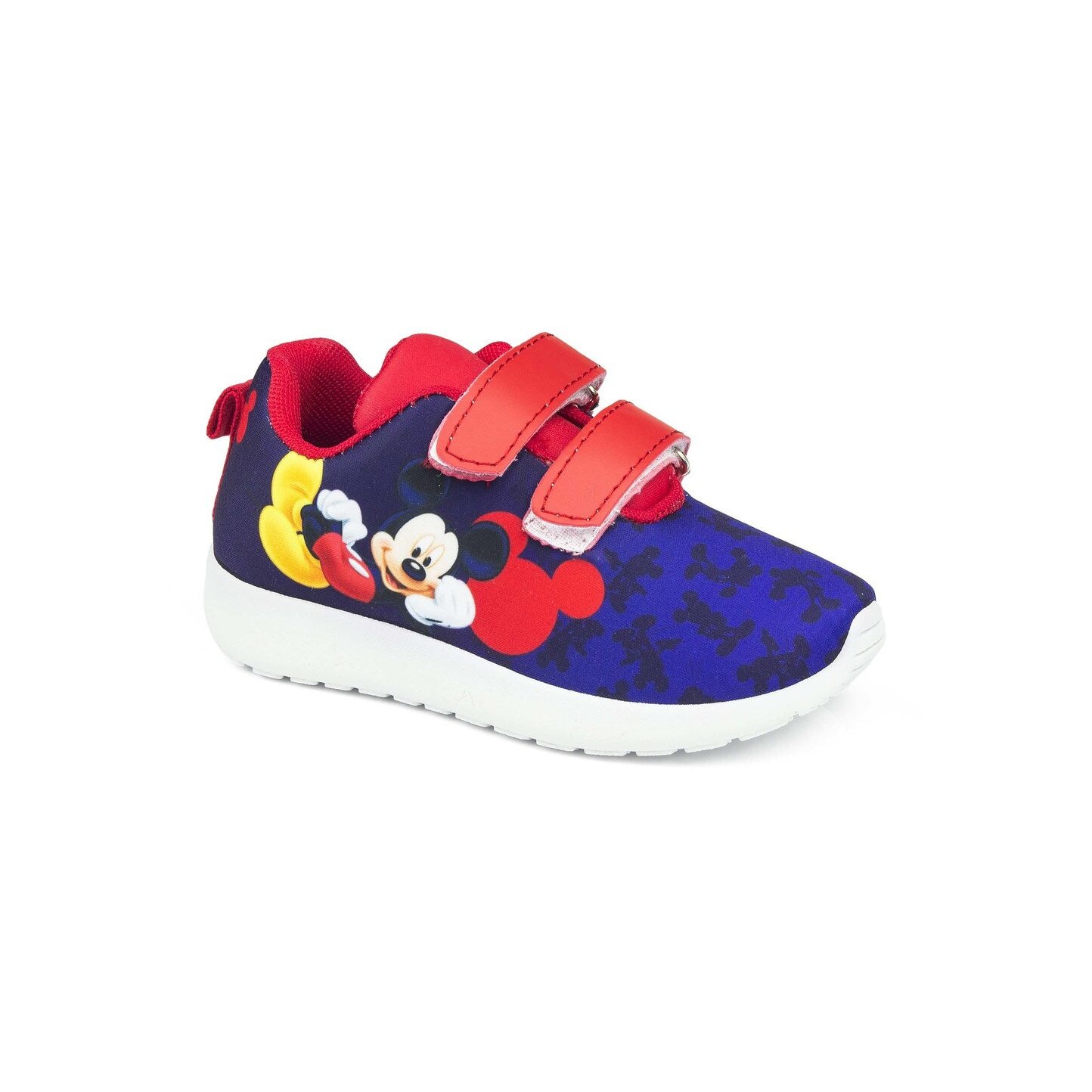 Incaltaminte sport cu scai, Mickey, bluemarin cu rosu
