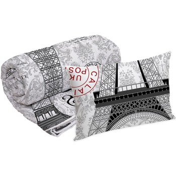 Set Alcam perna microfibra 50x70 cm si pilota matlasata 140x200 cm, Paris Set Alcam perna microfibra 50x70 cm si pilota matlasata 140x200 cm, Paris