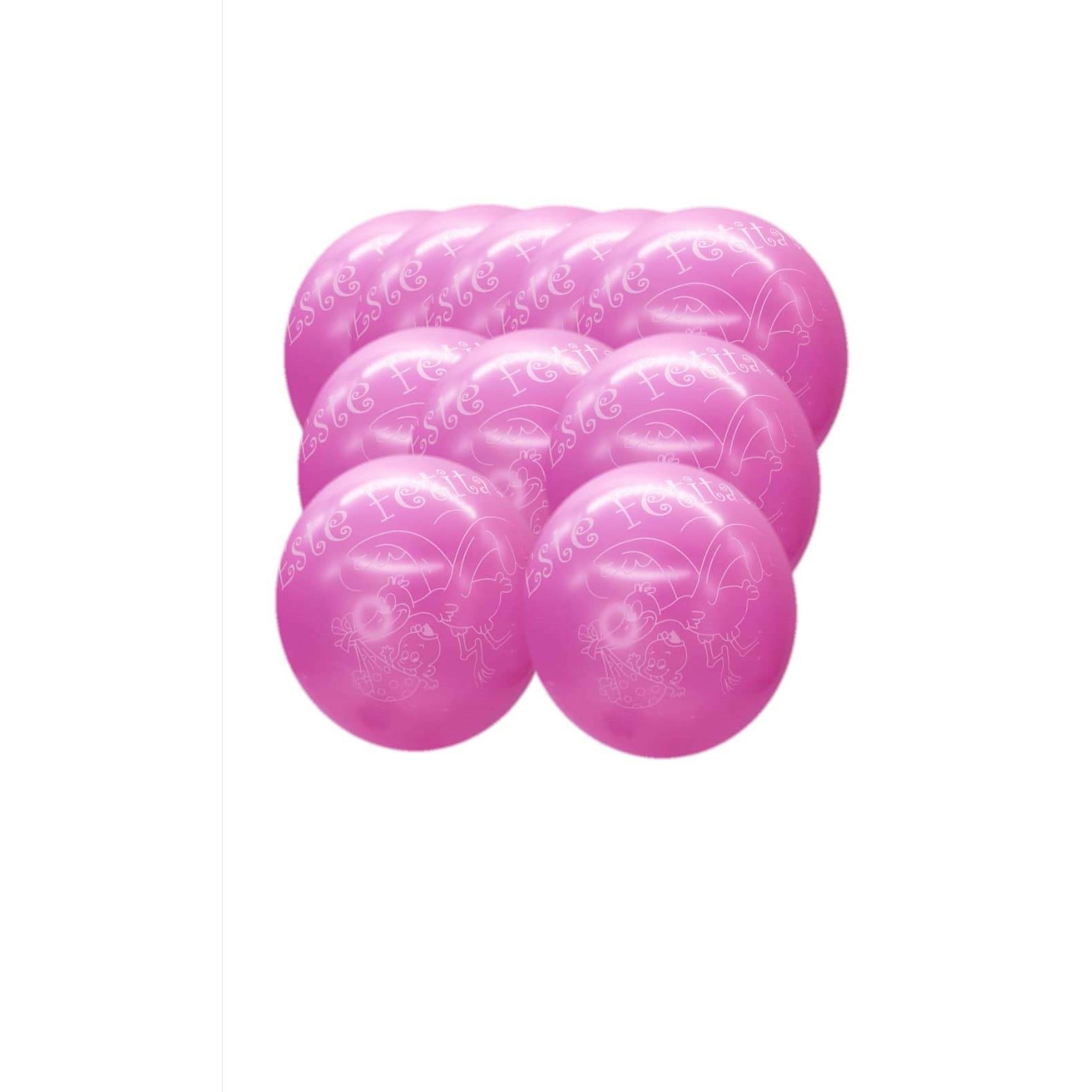 Set 20 baloane- Este Fetita, Roz