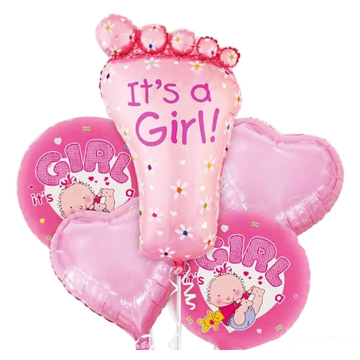 5 db-os fólia lufi készlet Keresztelő - Talp