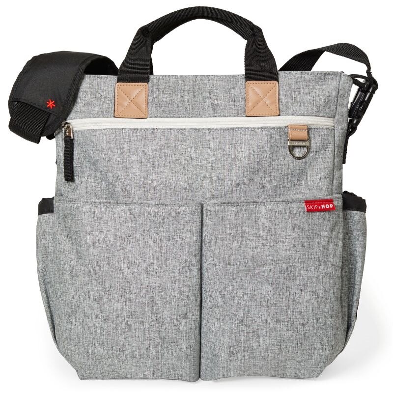 Geanta de scutece Skip Hop Duo Signature Grey Melange