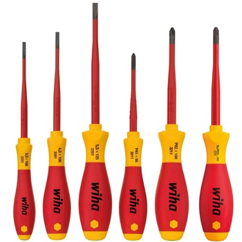 Set surubelnite cu cap subtire, izolate 1000V, WIHA, drepte, PH, SL/PZ2, 6 piese Set surubelnite cu cap subtire, izolate 1000V, WIHA, drepte, PH, SL/PZ2, 6 piese