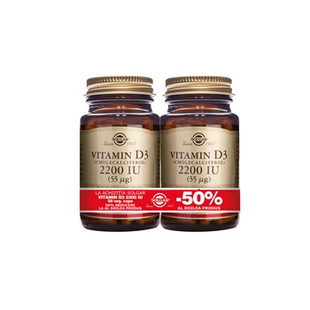 Solgar Vitamin D3 2200ui 50cps PACHET Solgar Vitamin D3 2200ui 50cps PACHET