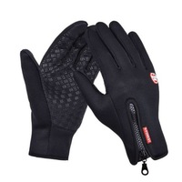 Manusi sport din material impermeabil, anti-vant, S , negru