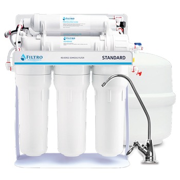 Osmoza inversa, FILTRO Standard 6MP, pompa booster, remineralizare, suport si bazin Osmoza inversa, FILTRO Standard 6MP, pompa booster, remineralizare, suport si bazin