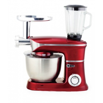 Robot de bucatarie Zephyr Z 1115 QBM, 1900W, bol inox 6.5 litri, masina de tocat carne, blender 1.5l din sticla, 6 viteze + puls, rosu Robot de bucatarie Zephyr Z 1115 QBM, 1900W, bol inox 6.5 litri, masina de tocat carne, blender 1.5l din sticla, 6 viteze + puls, rosu