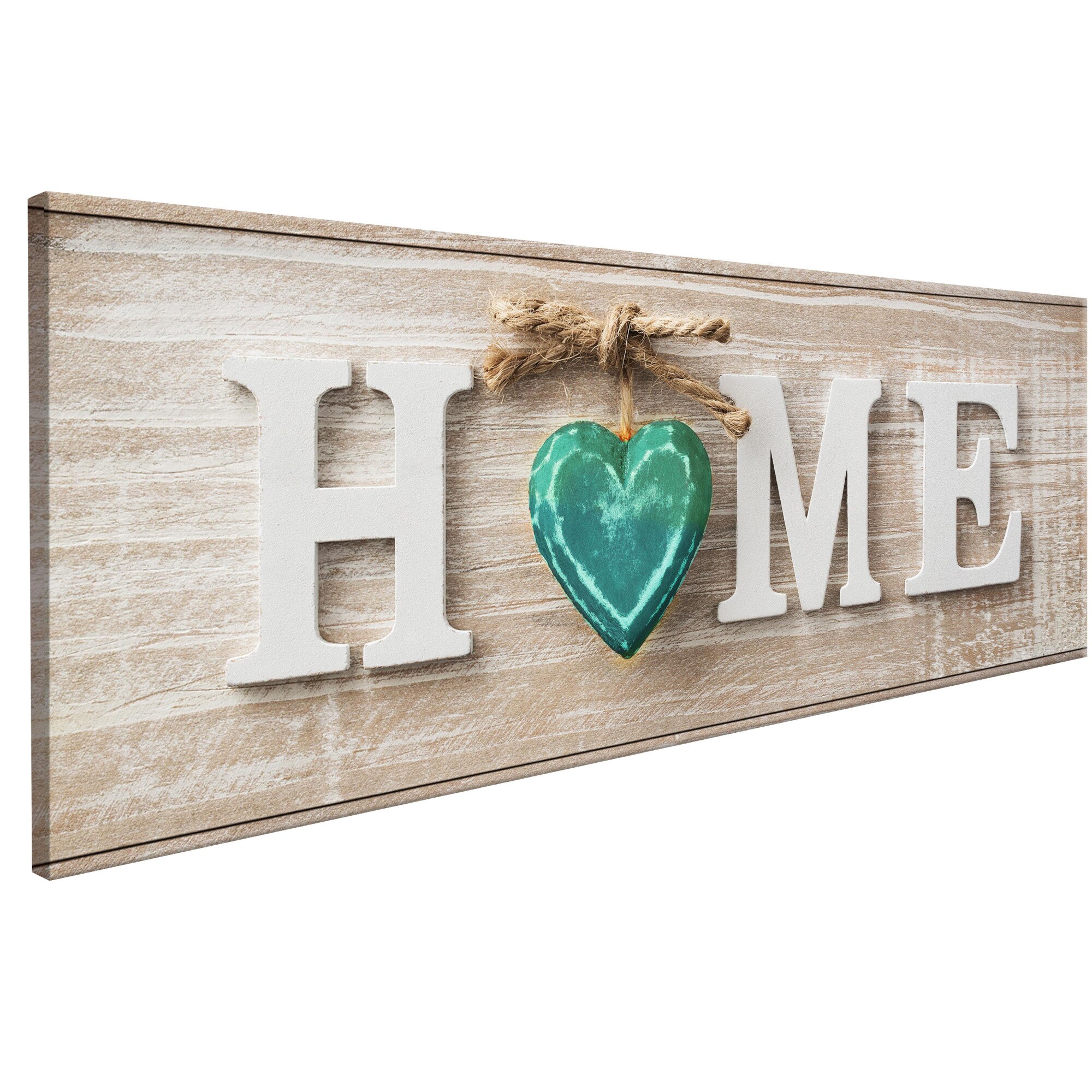 Tablou canvas - Acasa albastru - 120 x 40 cm