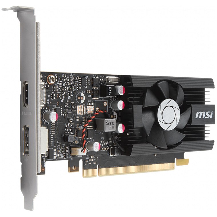 MSI GeForce GT 1030 OC Edition 2GB　GDDR5 Placa video MSI GeForce GT 1030 2G LP OC, 2GB GDDR5, 64-bit - eMAG.ro
