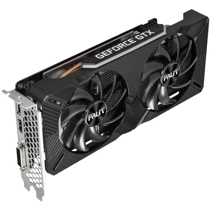 Placa video Palit GeForce® GTX 1660 Ti Dual, 6GB GDDR6, 192-bit