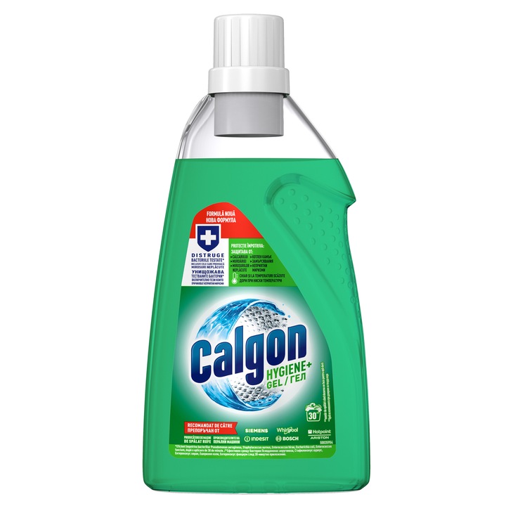 Гел срещу котлен камък CALGON Extra Hygiene+, 1.5 л