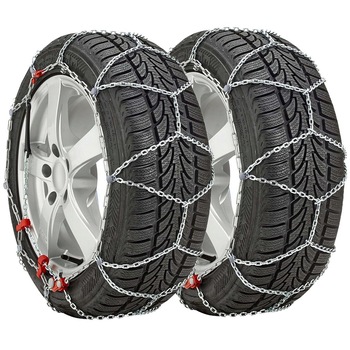 Set Lanturi Auto pentru Zapada M8 Diamant Romb 12mm 195/55/R16 Set Lanturi Auto pentru Zapada M8 Diamant Romb 12mm 195/55/R16
