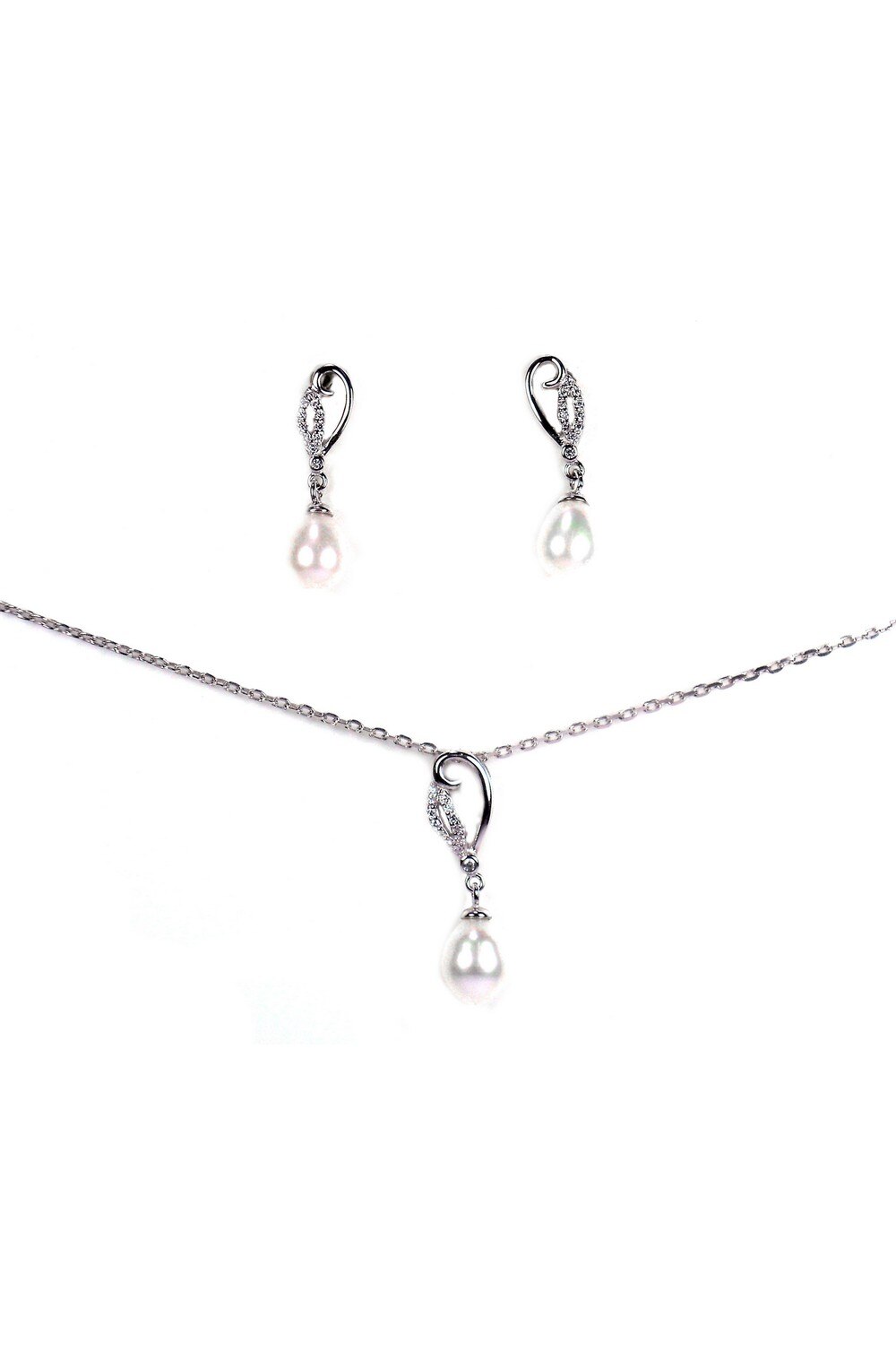 Set Hypnotica Cercei si Pandant Argint, Pearl