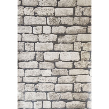 Tapet DEGRETS 506-33 simplex Caramida 3D gri, 0.53m x 10.05m, 5.3 mp Tapet DEGRETS 506-33 simplex Caramida 3D gri, 0.53m x 10.05m, 5.3 mp