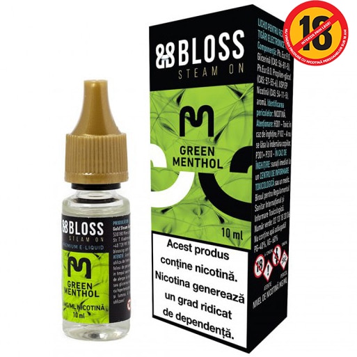 Lichid pentru Tigara Electronica 10ml Bloss Green Menthol 18mg/ml