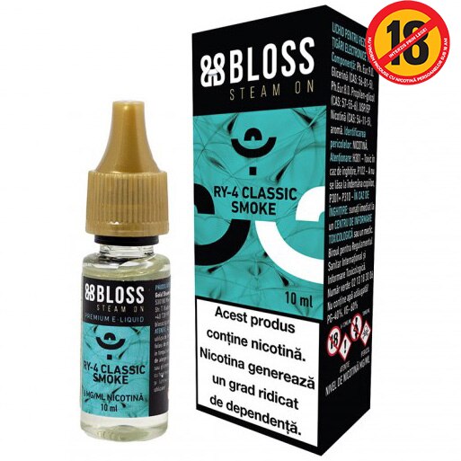 Lichid pentru Tigara Electronica 10ml Bloss RY4 Classic Smoke 06mg/ml