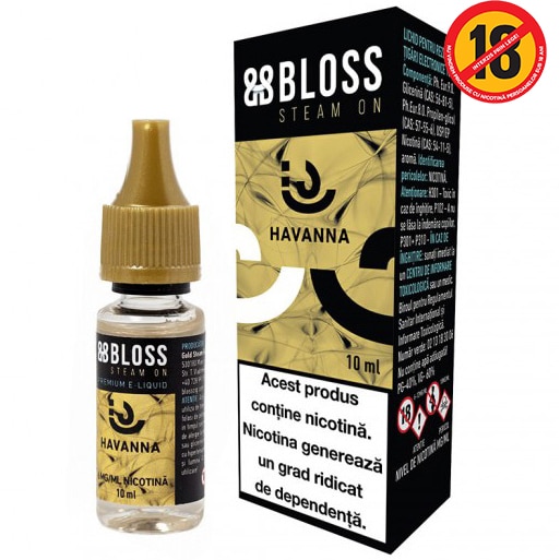 Lichid pentru Tigara Electronica 10ml Bloss Havana 06mg/ml