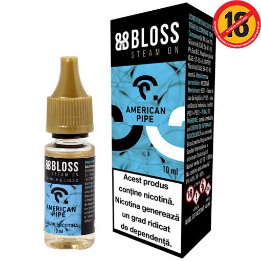 Lichid pentru Tigara Electronica 10ml Bloss American Pipe 18mg/ml