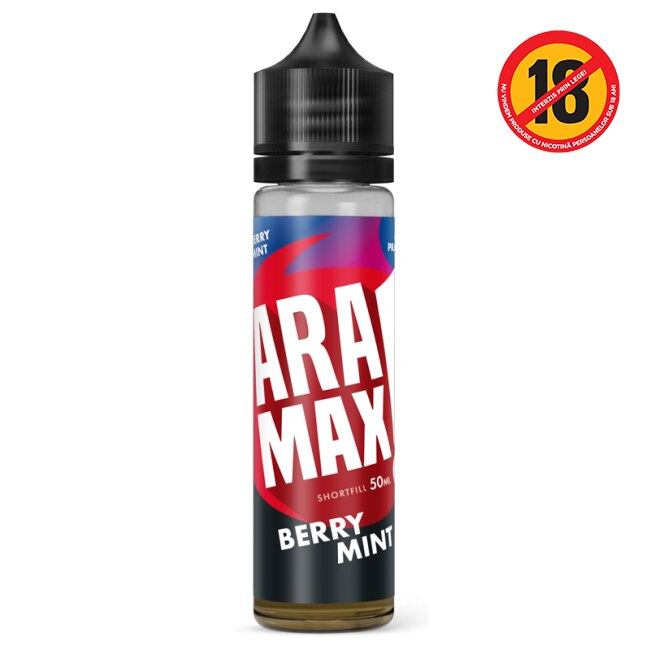 Lichid Shortfill pt Tigara Electronica, Aramax, 0mg, 50ml, Berry Mint