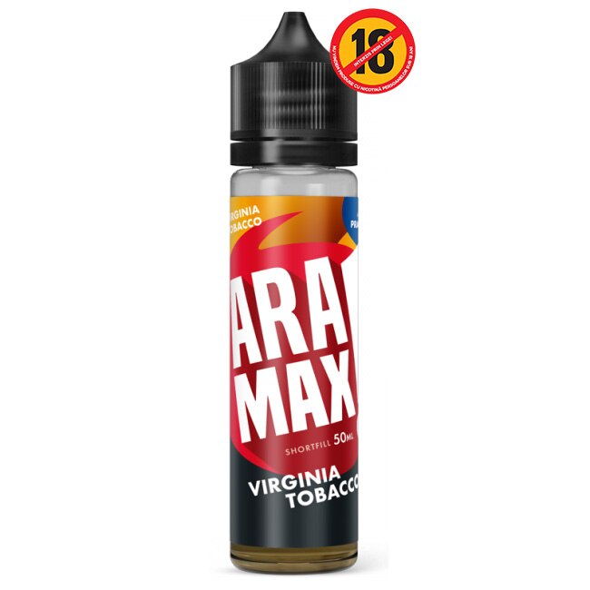 Lichid Shortfill pt Tigara Electronica, Aramax, 0mg, 50ml, Virginia Tobacco