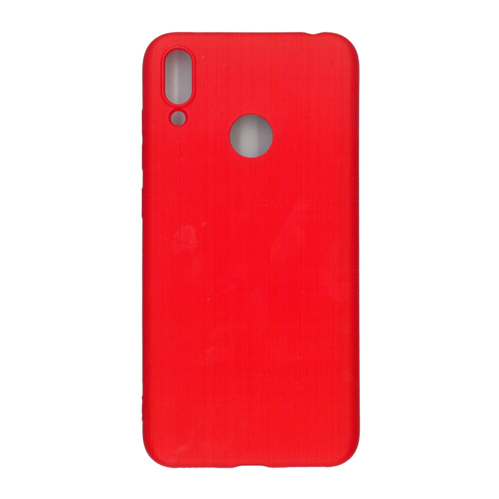 Husa Liquid din silicon mat pentru Huawei Y7 2019, rosu