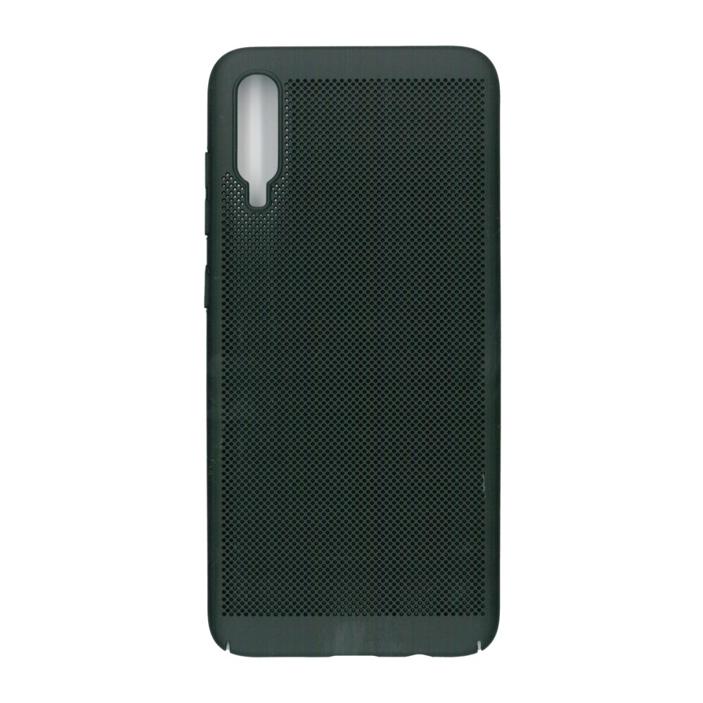 Husa spate cu perforatii pentru Samsung Galaxy A70- EuroCELL Air Case, negru