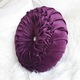 Crystal Premium Purple kerek bársony díszpárna 33 cm