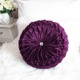 Crystal Premium Purple kerek bársony díszpárna 33 cm
